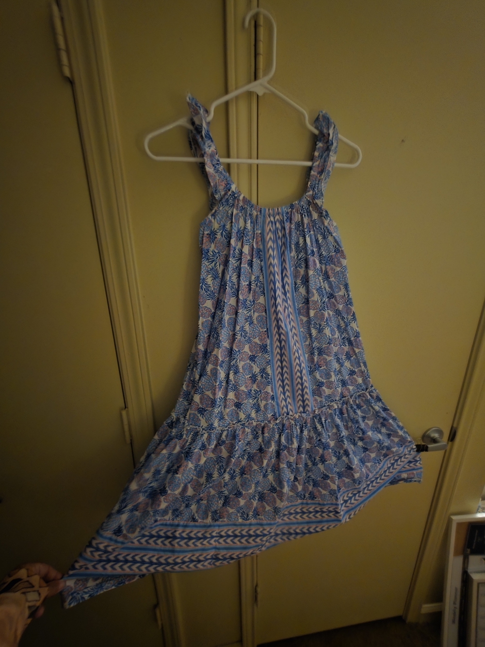 Simply Southern Blue and Pink Pattern Print Sundress